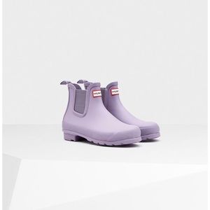 Lavender Hunter Chelsea Rain Boots